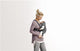 BabyBjorn - Marsupiu anatomic Mini, cu pozitii multiple de purtare, Dark Grey, 3D Jersey