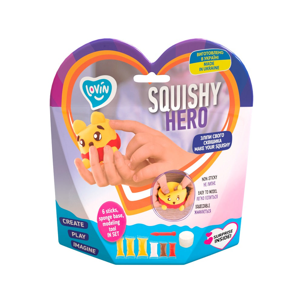 Set Air Clay cu argila usoara pentru modelaj Lovin - 6 culori - Squishy Hero - Squiny Pooh - gogobaby.ro