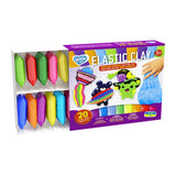 Set de creatie cu argila usoara 20 buc, Lovin - Elastic Clay