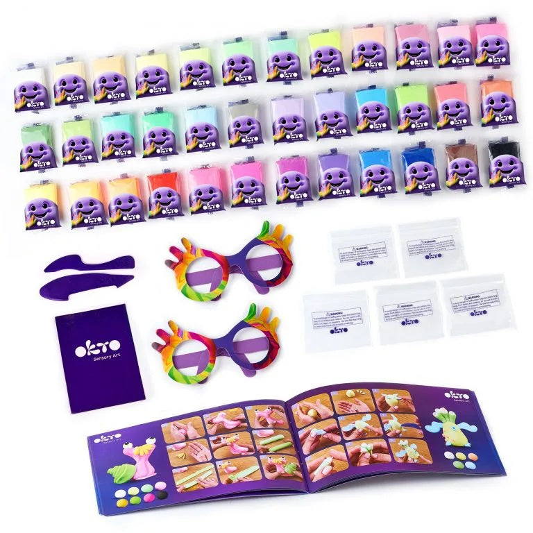 Set de Creatie Air Clay, Okto, 36 culori - gogobaby.ro