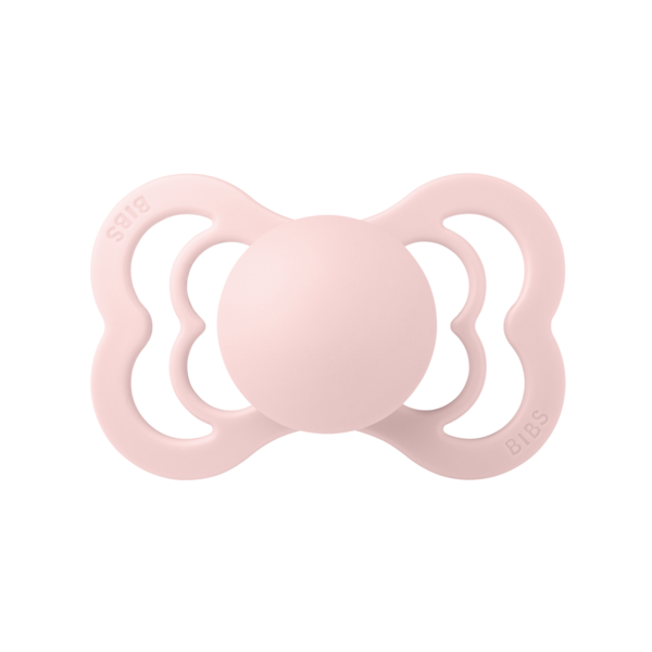 BIBS - Suzeta Supreme Latex, tetina simetrica, 6 luni +-Blossom - gogobaby.ro