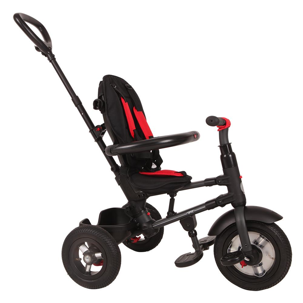 Tricicleta cu roti de cauciuc Qplay Rito Rubber Albastru Deschis - gogobaby.ro