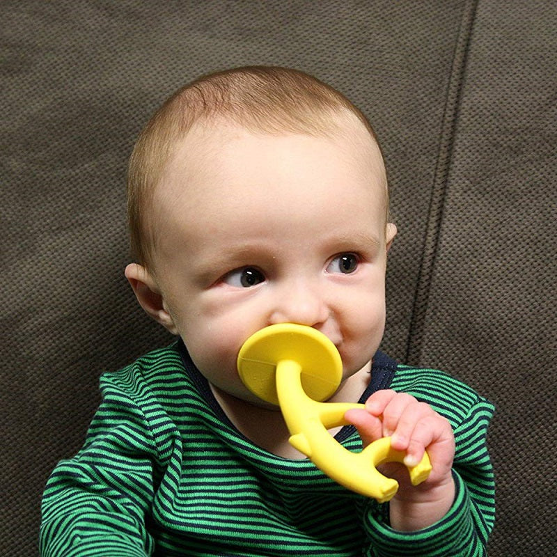 INEL GINGIVAL DIN SILICON, MOMBELLA - ELEFANT GALBEN - gogobaby.ro