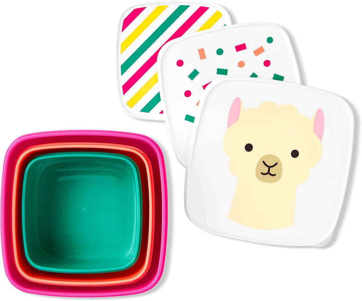 Skip Hop Set 3 cutii pentru pranz Zoo - Lama - gogobaby.ro