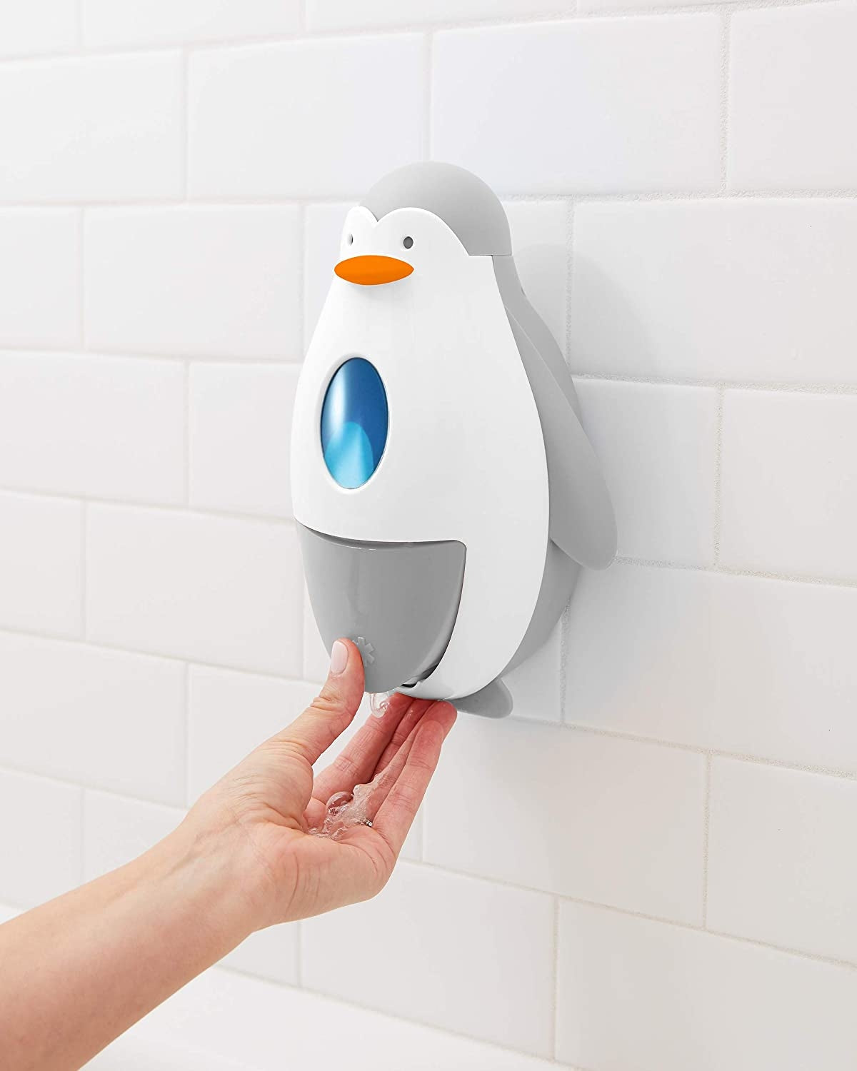 Skip Hop - Dispenser de baie pentru sapun si gel - Pinguin - gogobaby.ro