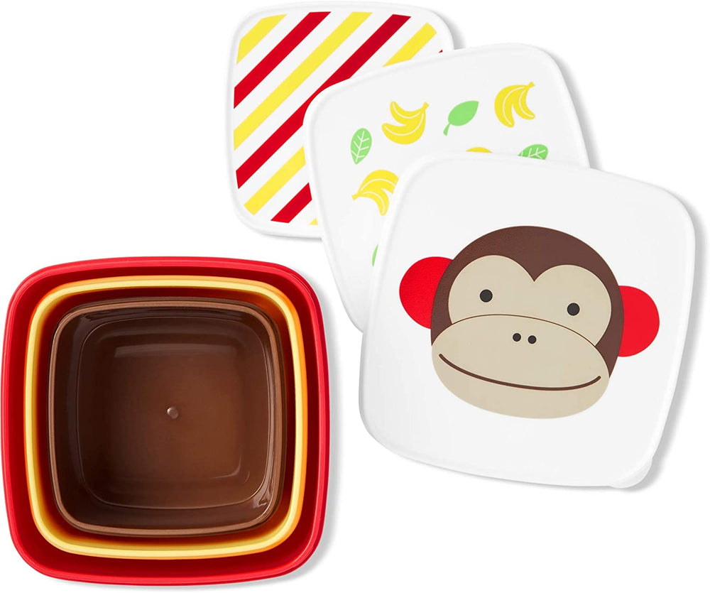 Skip Hop Set 3 cutii pentru pranz Zoo - Maimutica