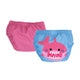 Set 2 chilotei de baie impermeabili, Zoocchini, protectie UPF50+, marime L, 24-36 Luni â€“ Pink Shark