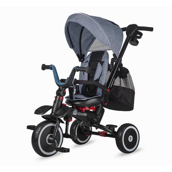 Tricicleta multifunctionala pliabila Coccolle Vispo Urban Grey - gogobaby.ro