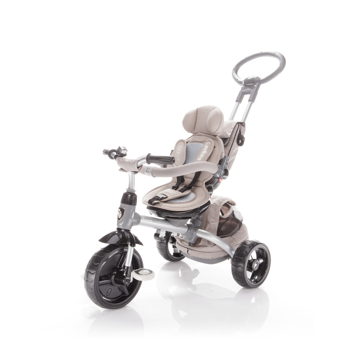 ZOPA - Tricicleta multifunctionala Citigo Almond Beige - gogobaby.ro