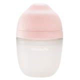 Biberon Anticolici Mombella Breast-Like, 210ml, Tetina M flux mediu, 100% Silicon, Old Roze