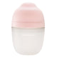 Biberon Anticolici Mombella Breast-Like, 210ml, Tetina M flux mediu, 100% Silicon, Old Roze