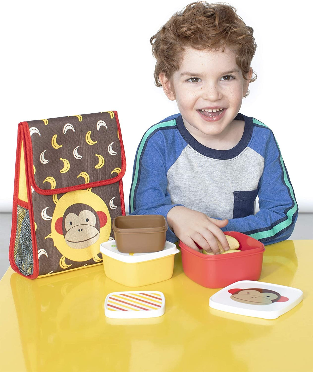 Skip Hop Set 3 cutii pentru pranz Zoo - Maimutica