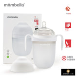 Biberon Anticolici Mombella Breast-Like, 300ml, Tetina 360Ã‚Â° XL Flux Consistent, 100% Silicon, Ivory
