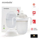 Biberon Anticolici Mombella Breast-Like, 300ml, Tetina 360Ã‚Â° XL Flux Consistent, 100% Silicon, Ivory