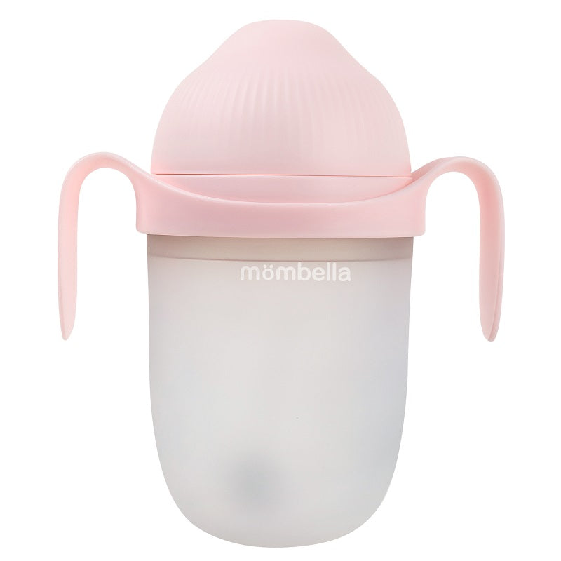 Biberon Anticolici Mombella Breast-Like, 300ml, Tetina 360Ã‚Â° XL Flux Consistent, 100% Silicon, Old Roze - gogobaby.ro