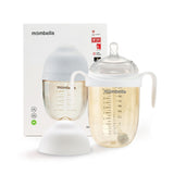 Biberon Anticolici Mombella Breast-Like, 300ml, Tetina 360Ã‚Â° XL Flux Consistent, PPSU, Ivory