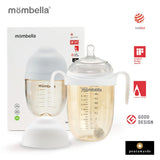 Biberon Anticolici Mombella Breast-Like, 300ml, Tetina 360Ã‚Â° XL Flux Consistent, PPSU, Ivory