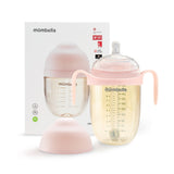 Biberon Anticolici Mombella Breast-Like, 300ml, Tetina 360Ã‚Â° XL Flux Consistent, PPSU, Old Roze