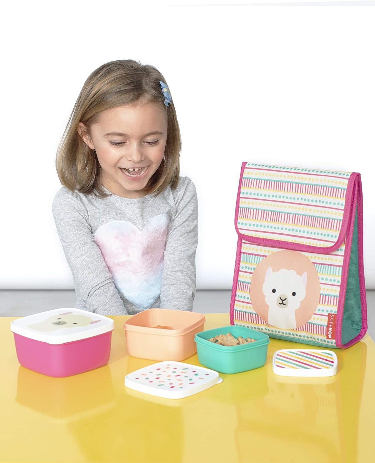 Skip Hop Set 3 cutii pentru pranz Zoo - Lama - gogobaby.ro
