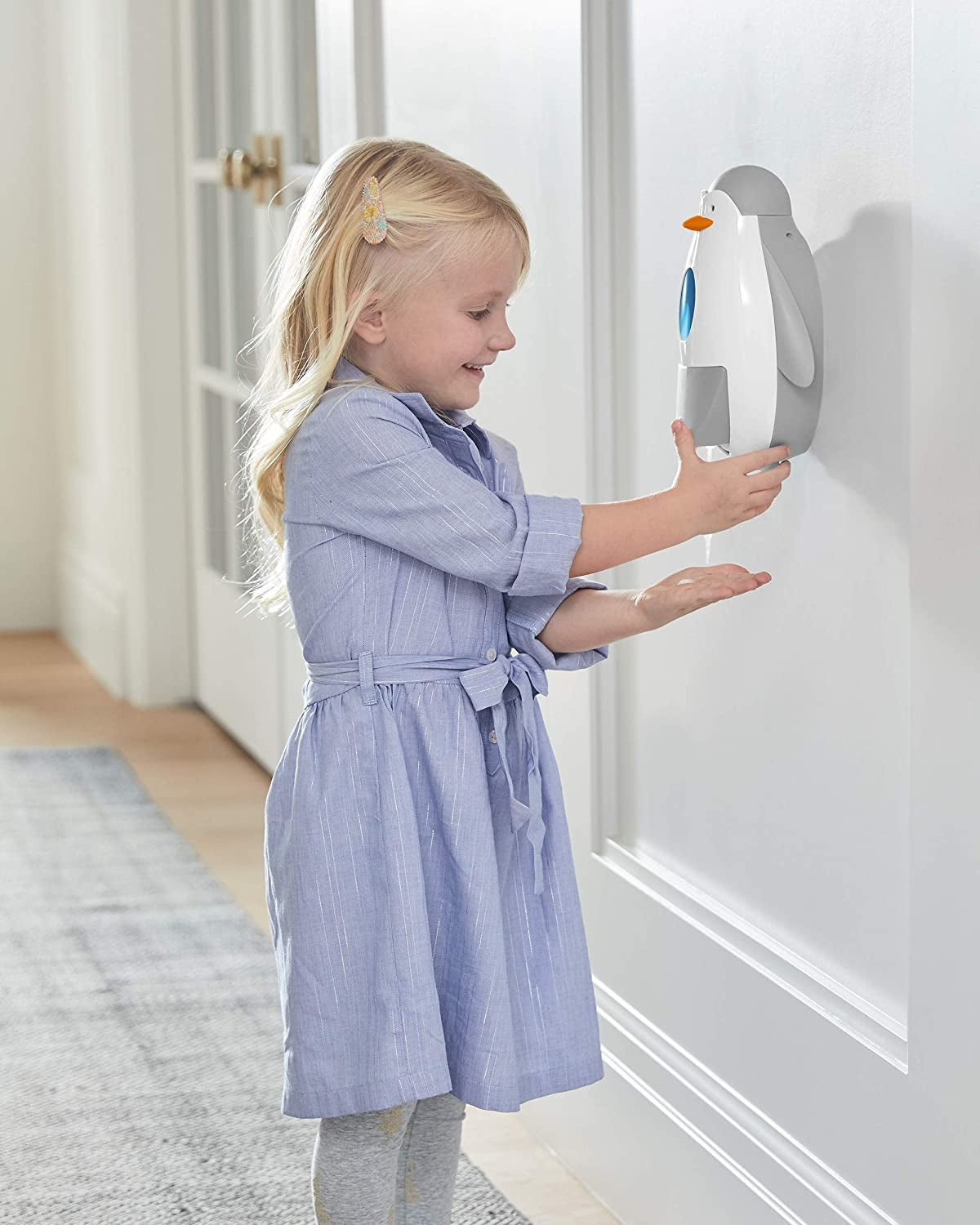 Skip Hop - Dispenser de baie pentru sapun si gel - Pinguin - gogobaby.ro