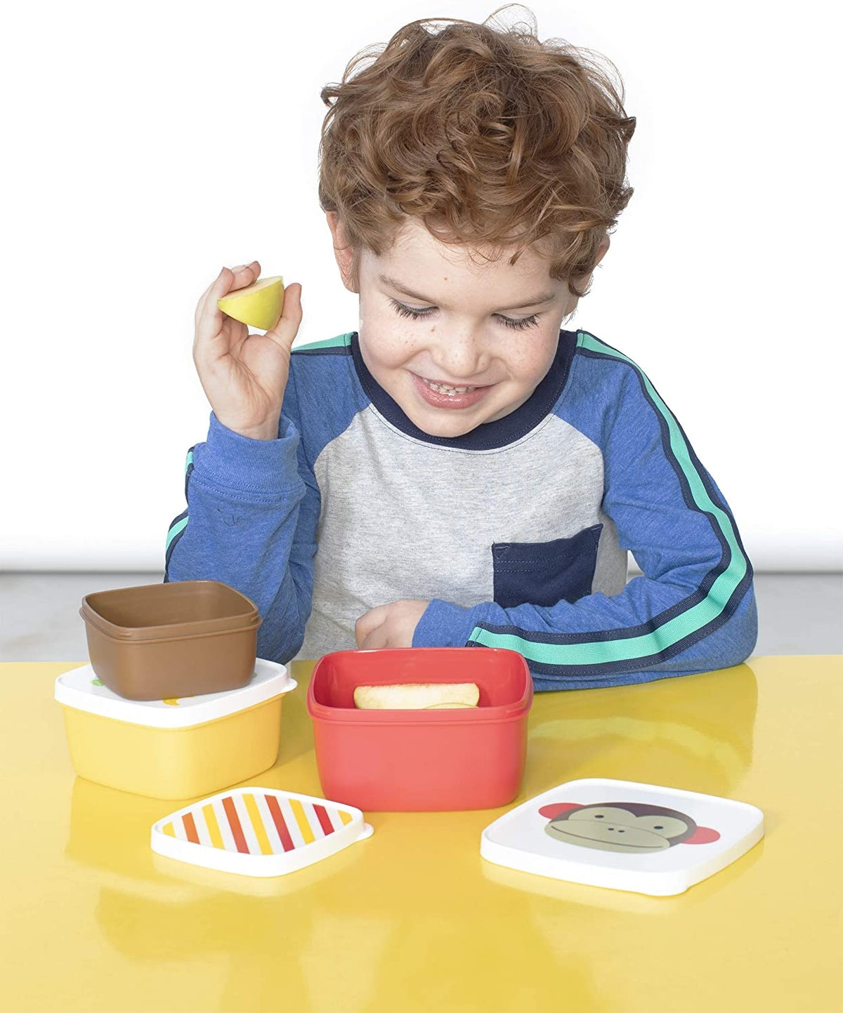 Skip Hop Set 3 cutii pentru pranz Zoo - Maimutica