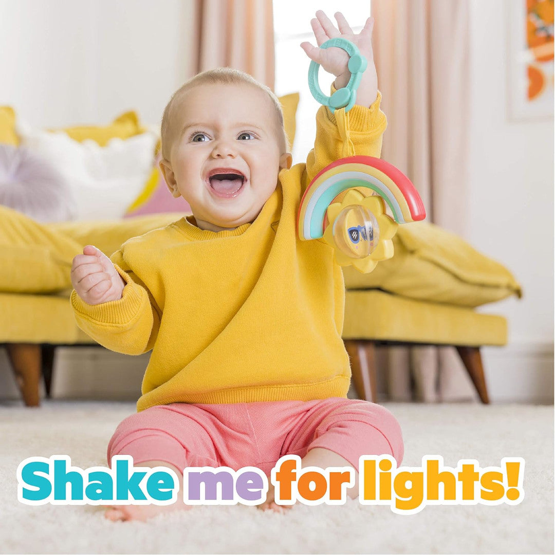 Bright Starts - Zornaitoare cu sunete si lumini Sun Shaker Shake & Glow - gogobaby.ro