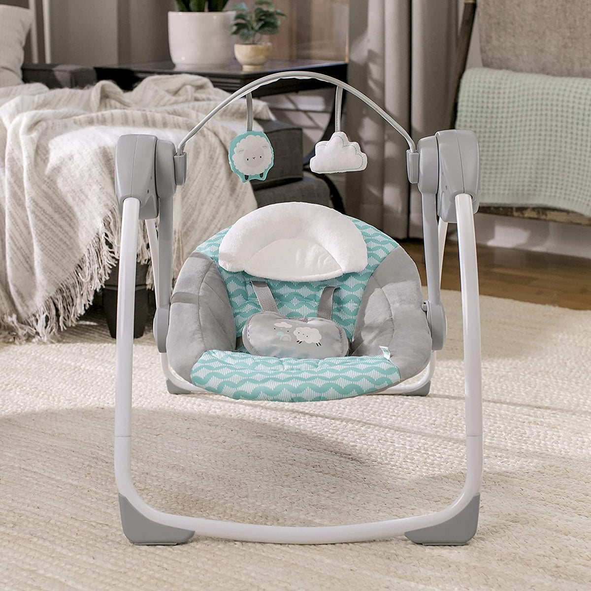 Ingenuity - Leagan portabil Swingity Swing, Goji - gogobaby.ro