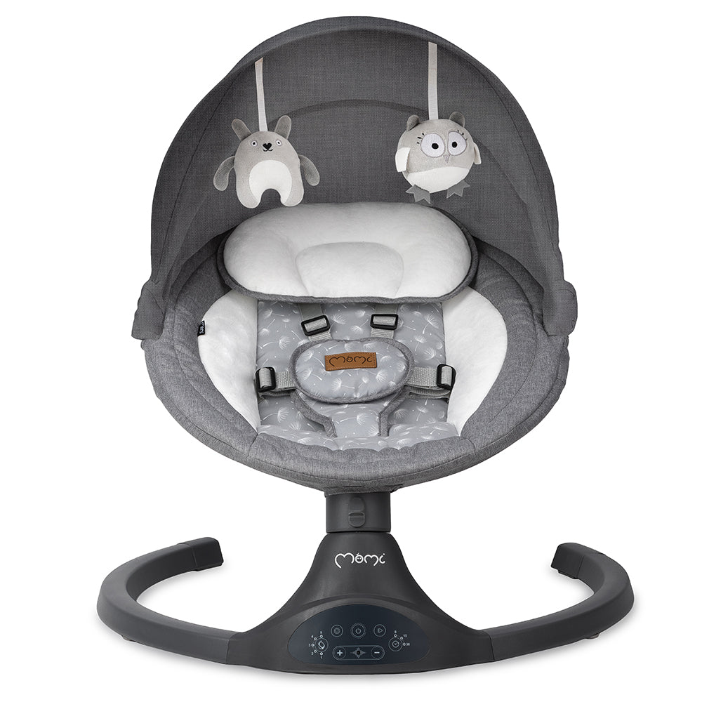 Balansoar electric MoMi Lami, Dark Grey - gogobaby.ro