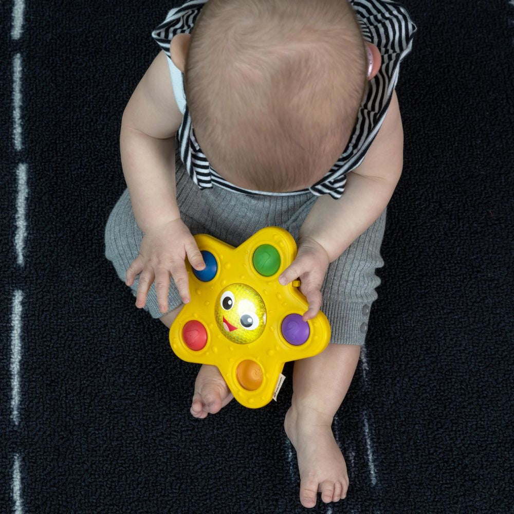 Baby Einstein - Jucarie senzoriala luminoasa Ocean Explorers Pop & Glow Starfish - gogobaby.ro