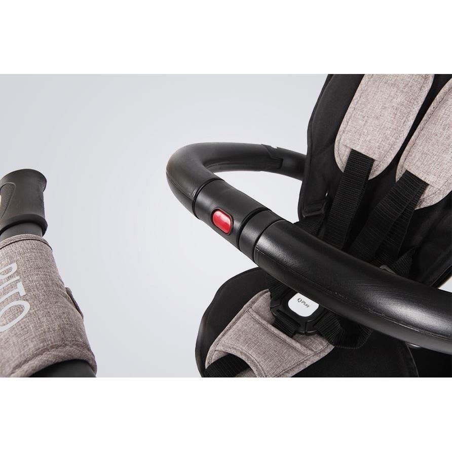 Tricicleta pliabila pentru copii QPlay Rito Albastru inchis - gogobaby.ro