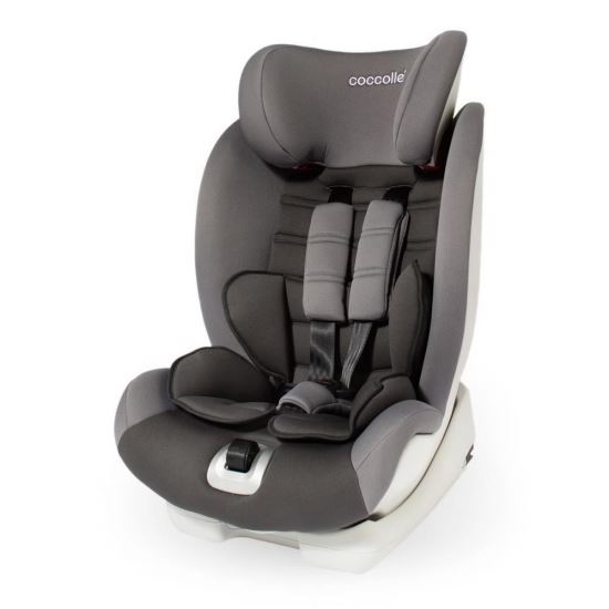 Scaun auto cu Isofix grupa 9-36 kg COCCOLLE Vela-Fix gri - gogobaby.ro