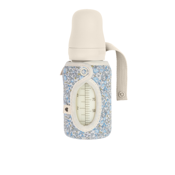 BIBS x LIBERTY - Husa pentru biberonul din sticla 110 ml, Eloise Ivory - gogobaby.ro