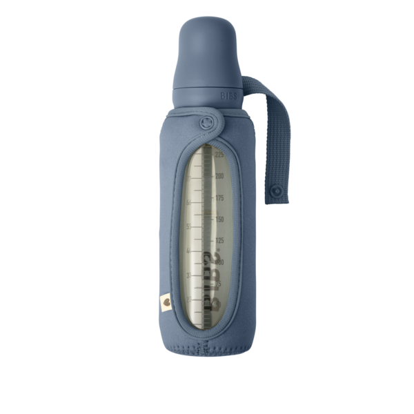 BIBS - Husa pentru biberonul din sticla 225 ml, Petrol - gogobaby.ro