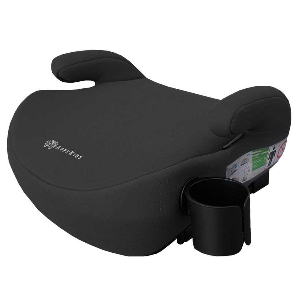 Inaltator auto cu isofix, I-SIZE, 125-150 cm , Appekids Junior - Black