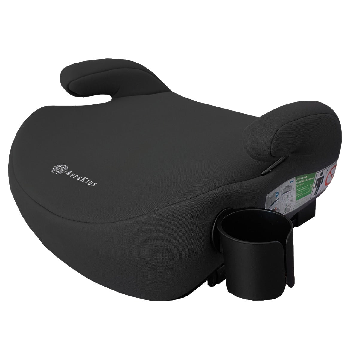 Inaltator auto cu isofix, I-SIZE, 125-150 cm , Appekids Junior - Black