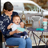 Skip Hop - Set de calatorie pentru hranire (bol + lingurita) - Soft turcoaz