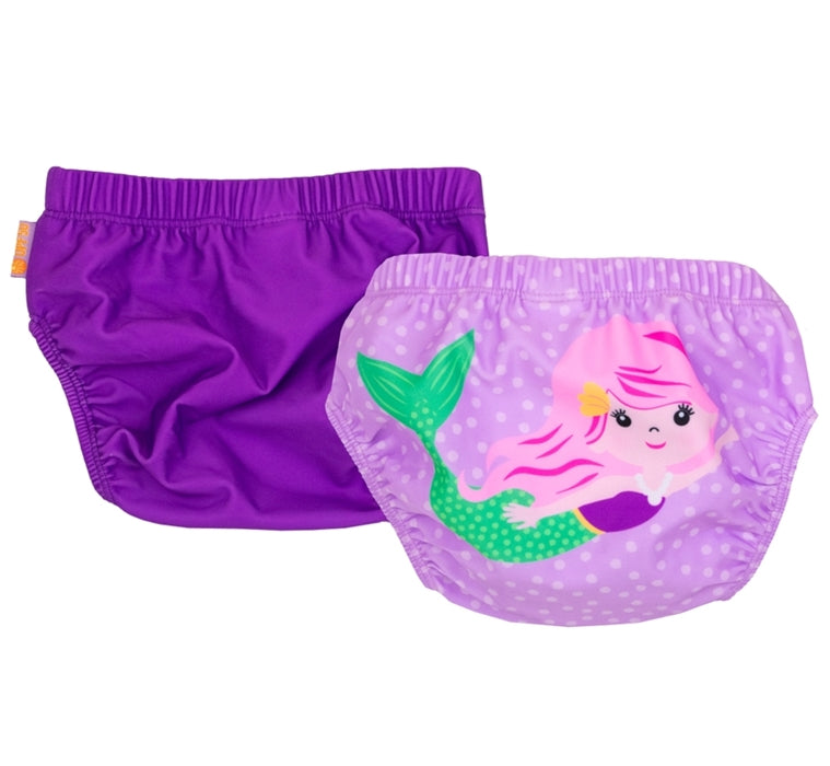 Set 2 chilotei de baie impermeabili, Zoocchini, protectie UPF50+, marime L, 24-36 Luni â€“ Sirena - gogobaby.ro