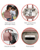 Skip Hop - Geanta pentru scutece tip rucsac, cu deschidere larga - Dusty Rose