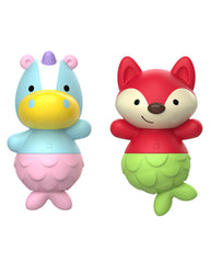Skip Hop Jucarii ZOO pentru baie - Unicorn / Vulpe