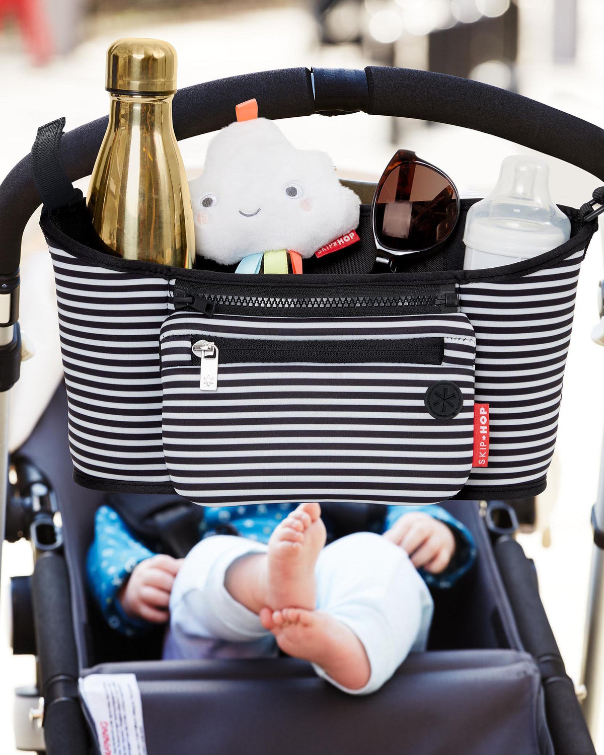 Skip Hop Organizator pentru carucior - Black/White - gogobaby.ro