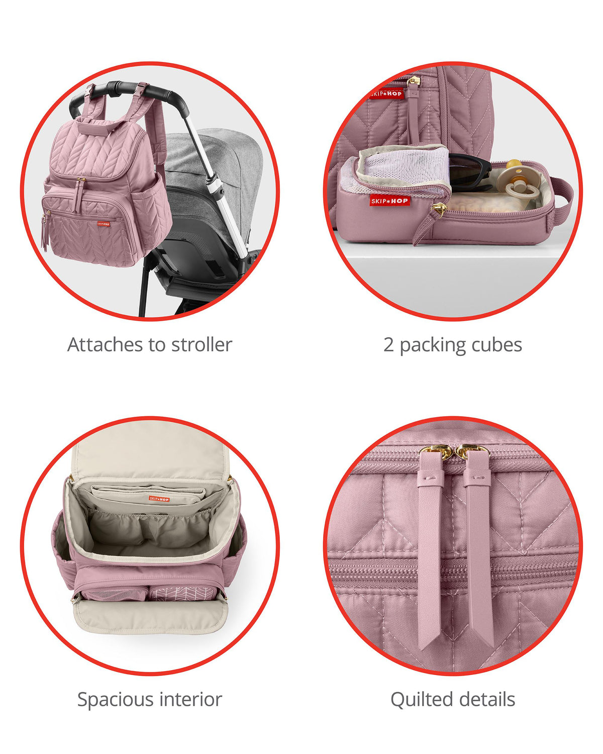 Skip Hop Rucsac pentru scutece - Forma Mauve Mist - gogobaby.ro