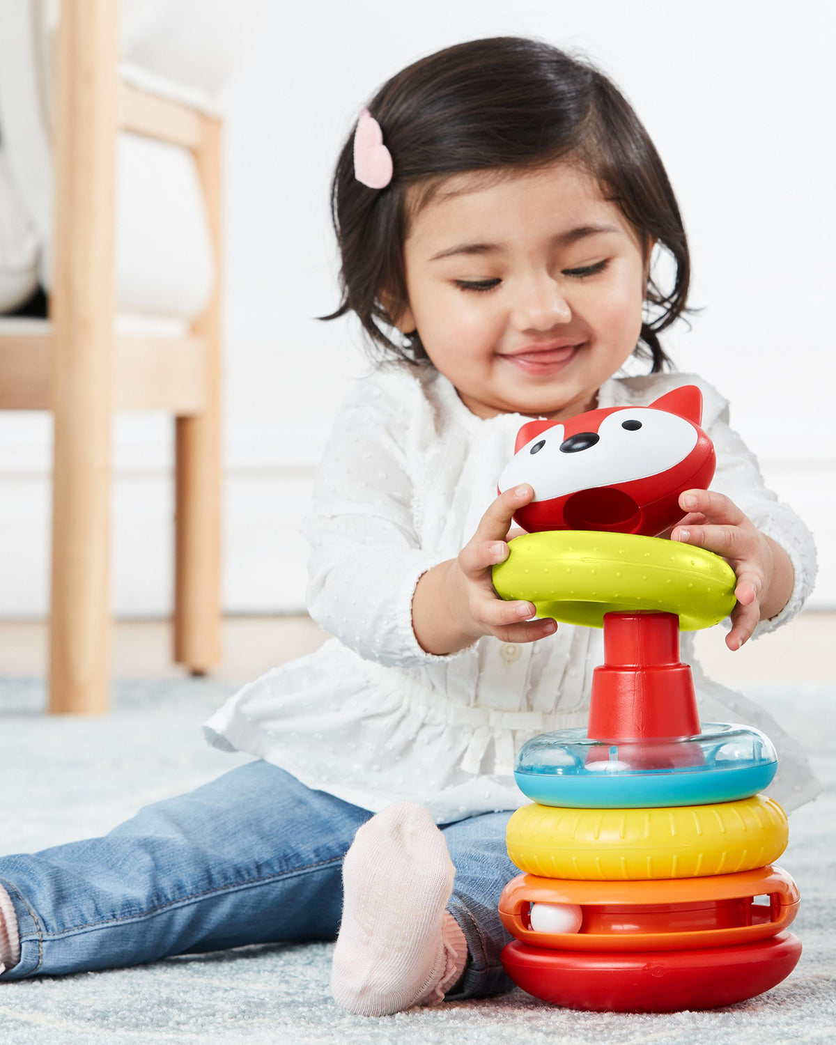 Skip Hop Jucarie Explore & More - Vulpita cu inele colorate - gogobaby.ro
