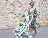 Carucior 2 in 1, Greentom, 100% Ecologic, Black Orange