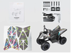 ATV electric HYPER GOGO  QUAD, Cu o viteza maxima de 16 km/h, motor puternic de 350 W, culoare Negru