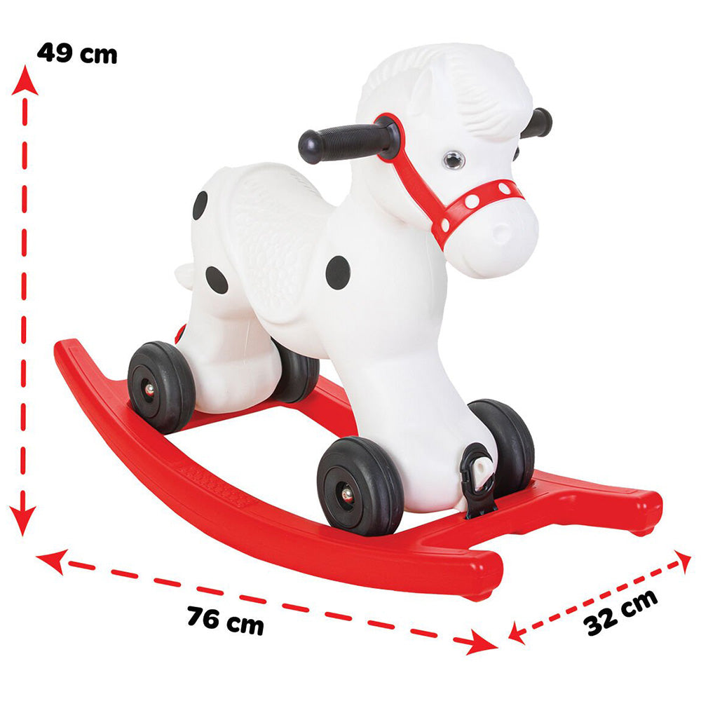 Balansoar pentru copii Pilsan Pony Horse white fara muzica