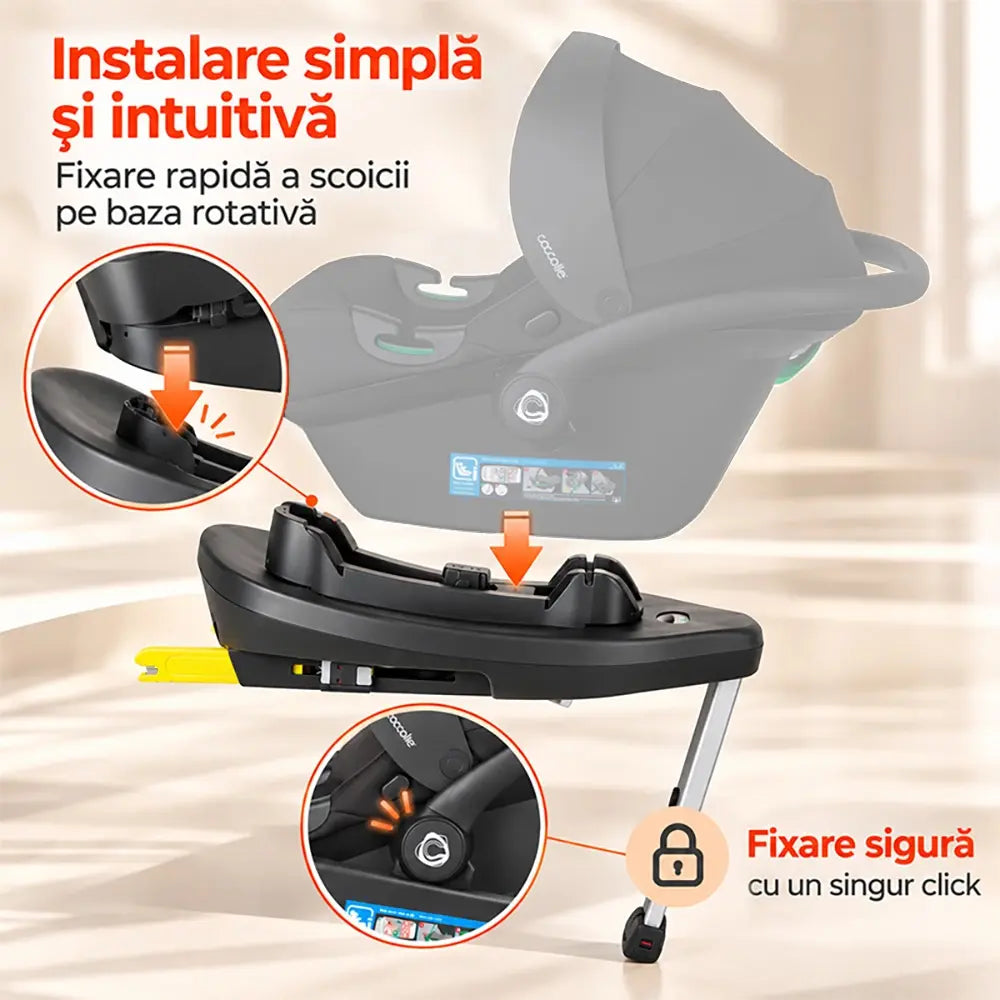 Baza rotativa isofix iSize Coccolle Knox