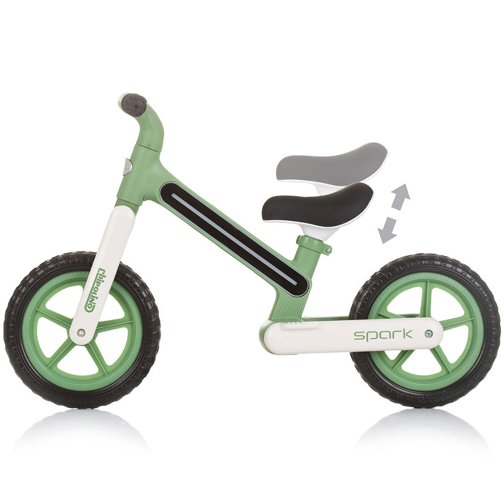 Bicicleta fara pedale Chipolino Spark green - gogobaby.ro