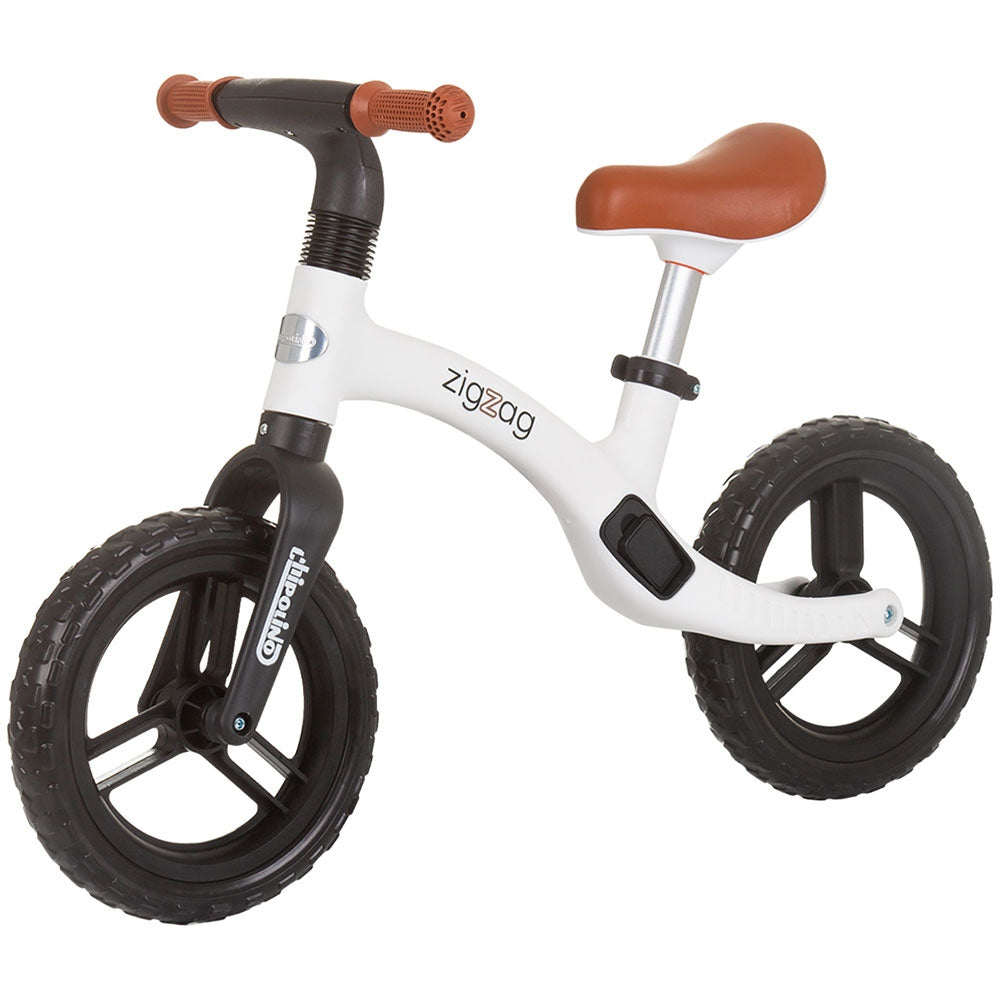 Bicicleta fara pedale Chipolino Zig Zag black white - gogobaby.ro