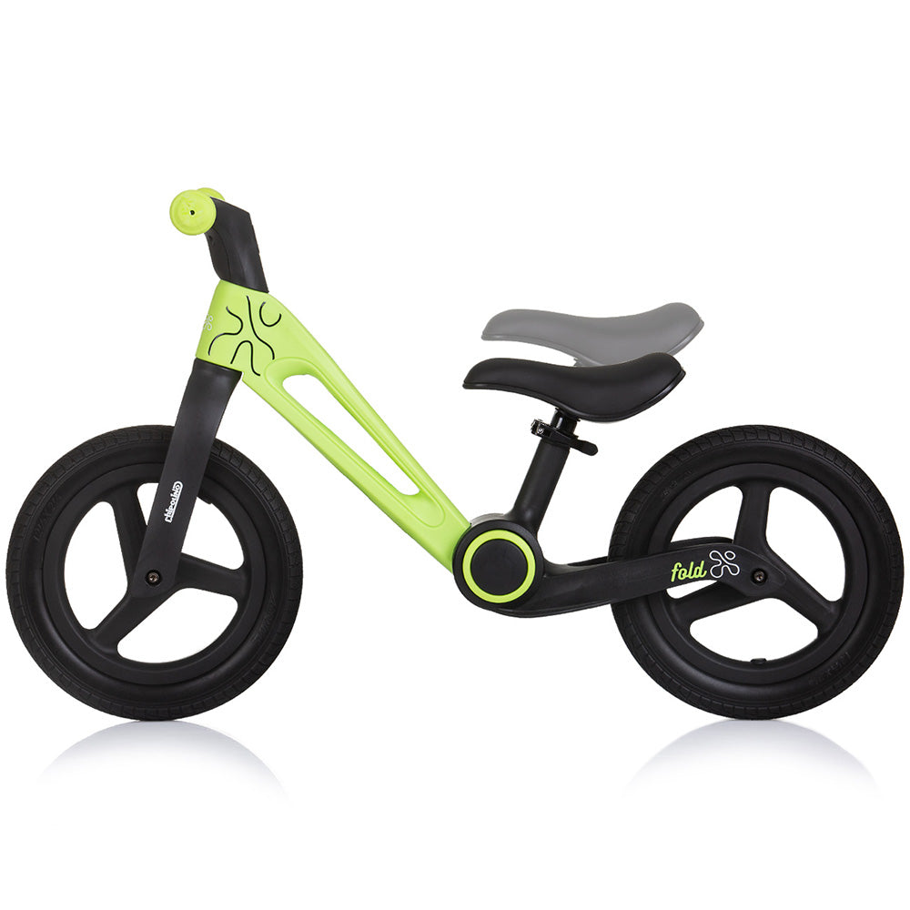 Bicicleta fara pedale pliabila Chipolino Fold X green