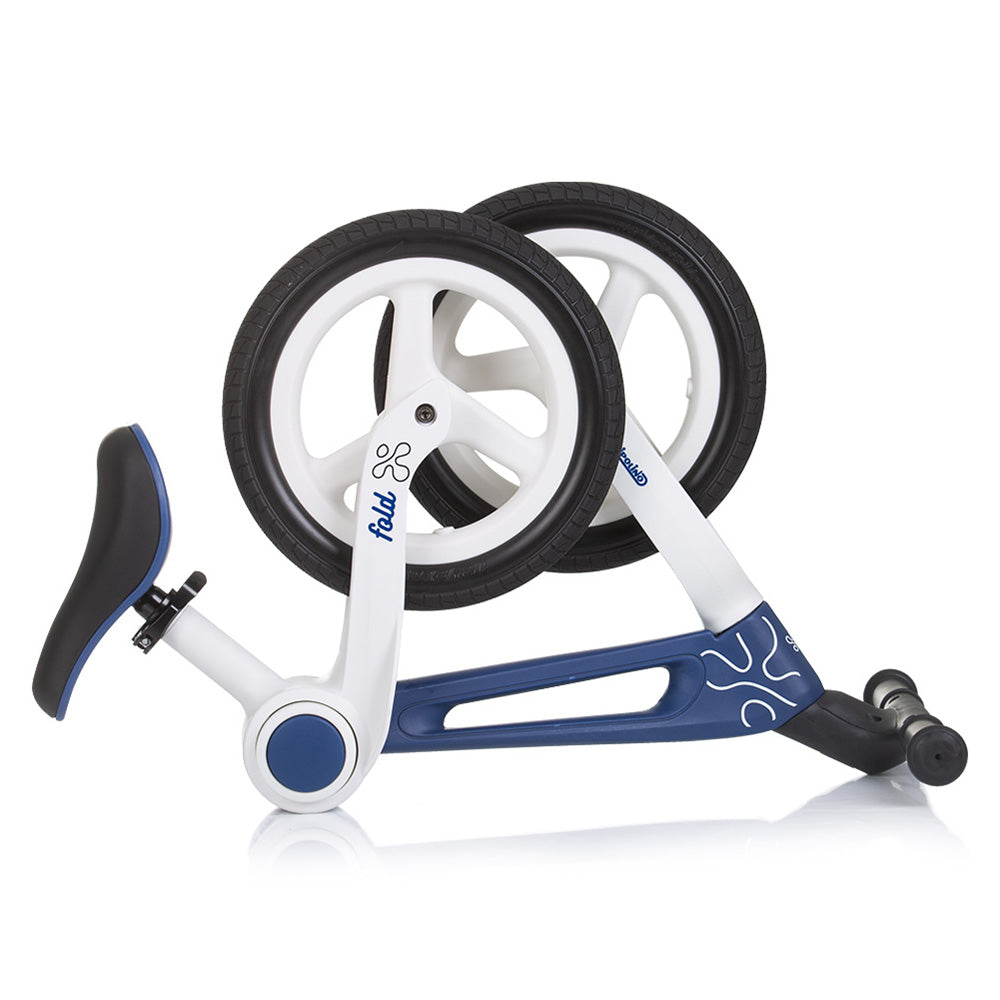 Bicicleta fara pedale pliabila Chipolino Fold X navy